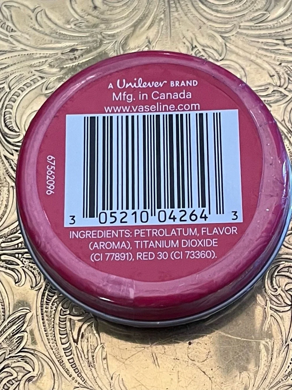 Vaseline Lip Therapy Rosy Lips 0.6 Oz/17g Tin NEW & Sealed